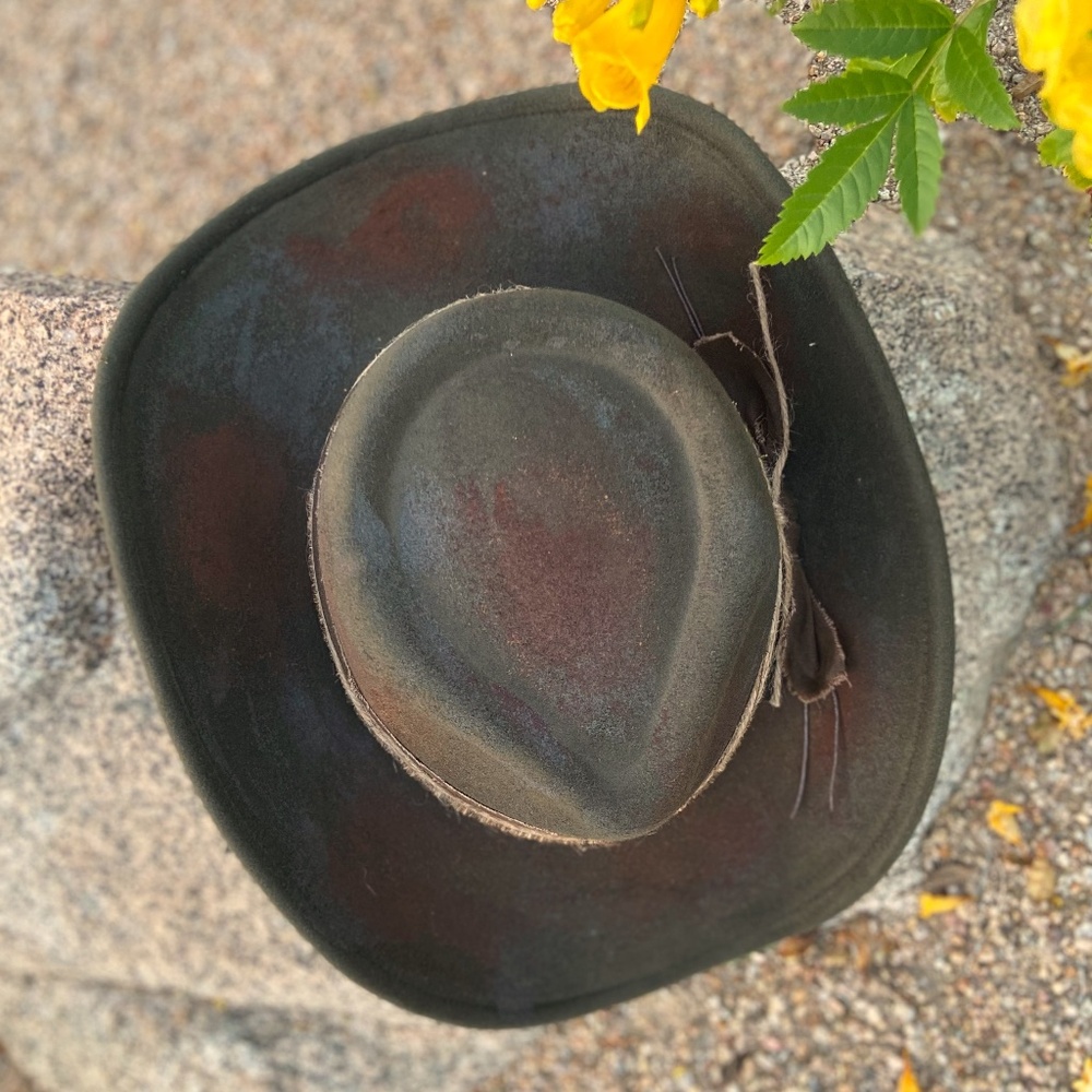 Western Cowboy Hat ADJUSTABLE SIZING Rustic Green⭐️NWT Festival "The GEORGIA" - Picture 3 of 14
